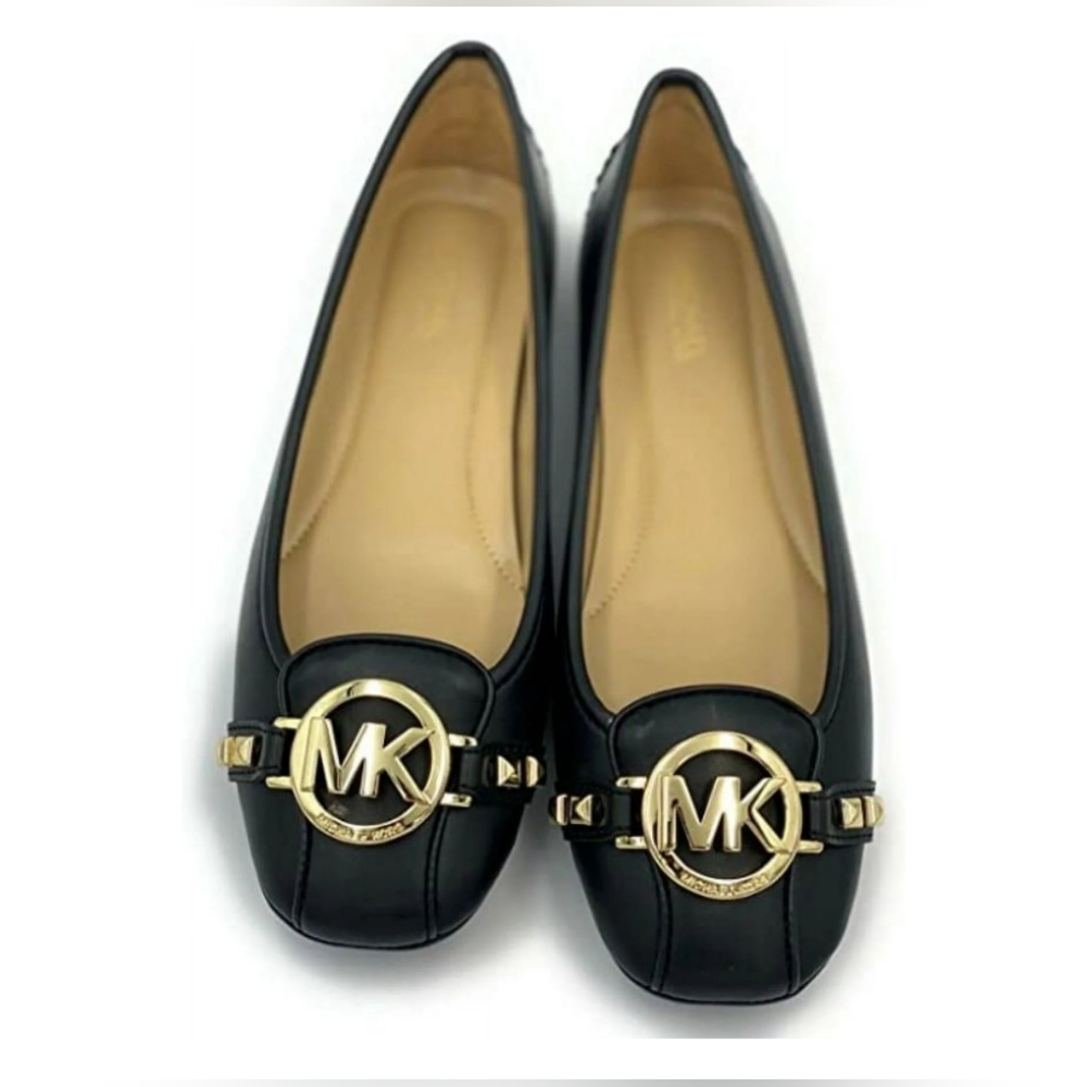 Michael Kors Fulton Black Flats Size 7.5